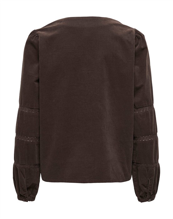 ONLAmie Cord Tape Bluse - Coffee Bean